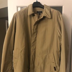 Men’s POLO RALPH LAUREN trench coat; size XLT